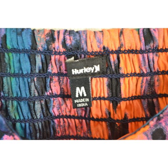 Hurley Hazel Women's Medium Blue Spaghetti Strap Skater Dress - Picture 4 of 13